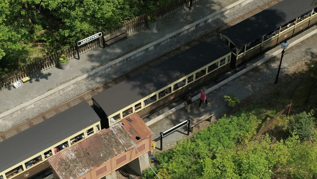 Can you fly a drone over the railway?