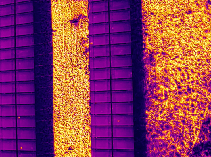 Imagery from a recent Leaping Wing solar efficiency survey